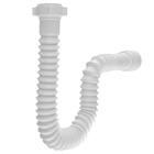 Sifão Sanfonado Universal 110cm Branco | Astra | Kit C/ 2 Un